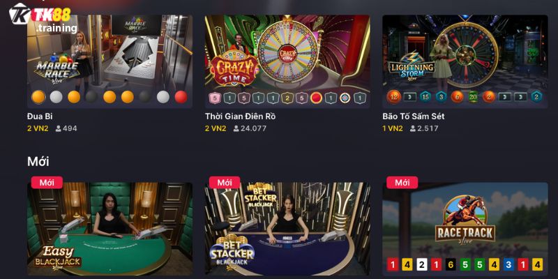 EVO casino TK88 mang đến trải nghiệm sòng bạc chuẩn Châu Âu