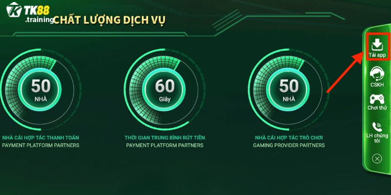 Hãy sử dụng hệ điều hành phù hợp để tải ứng dụng TK88