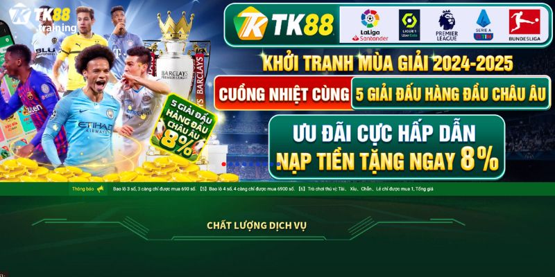 Khi đặt cược tại thể thao TK88 hãy tập trung vào các giải đấu