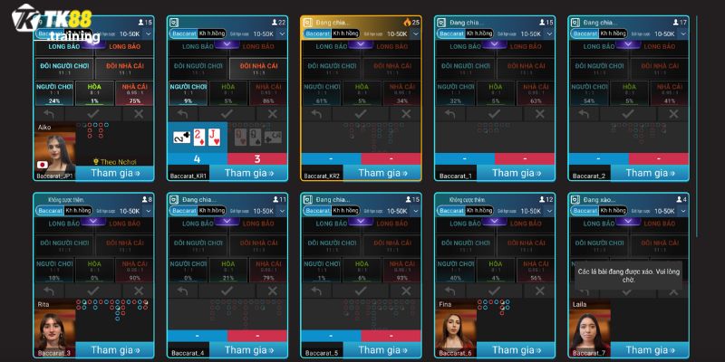 Thành viên tham gia casino TK88 hãy chọn game phù hợp để giải trí