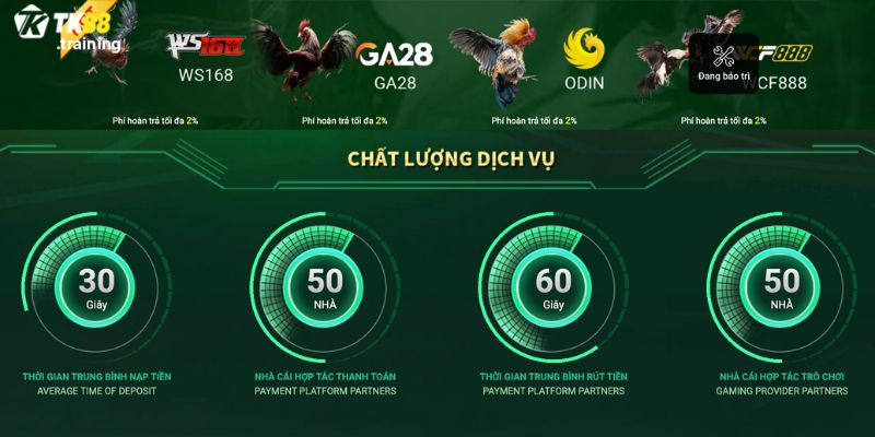 Tham gia cuộc chiến gà chọi kịch tính cùng TK88