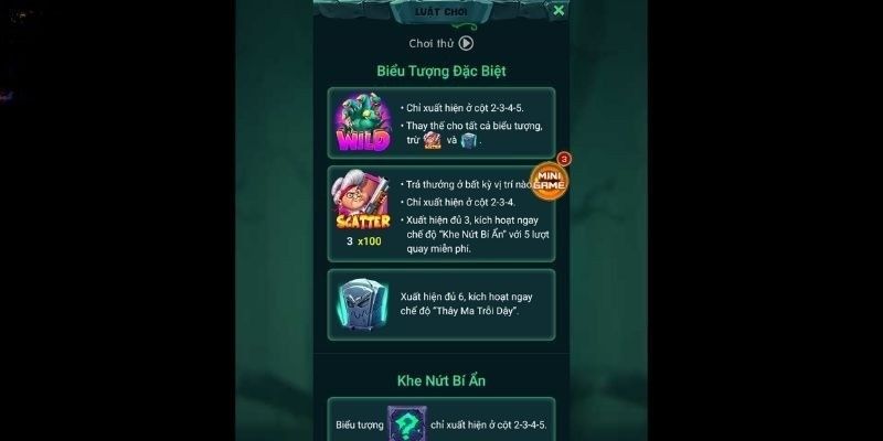 Biểu tượng hấp dẫn mang lại tỷ lệ trả thưởng ấn tượng