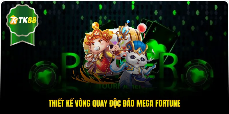 Thiết kế vòng quay độc đáo Mega Fortune
