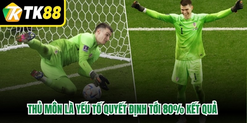 Thủ môn là yếu tố quyết định tới 80% kết quả của một loạt sút luân lưu